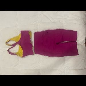 Fabletics biker short set